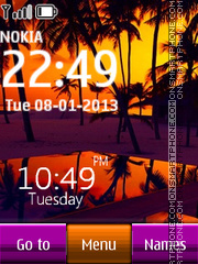 Capture d'écran Paradise Tropical Digital thème