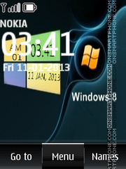 Windows 8 Digital 01 es el tema de pantalla