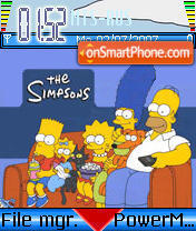 Скриншот темы Simpsons