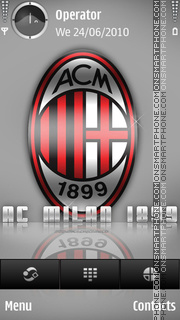 Capture d'écran AC Milan thème