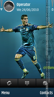C Ronaldo tema screenshot