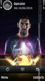 Leo Messi theme screenshot