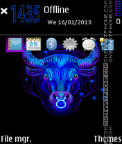 Taurus Neon theme screenshot