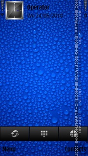 Blue Water tema screenshot