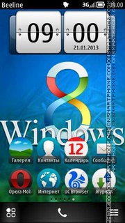 Windows 8 tema screenshot