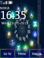 Signs of the zodiac theme screenshot