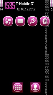 Midnight Pink 5th theme screenshot