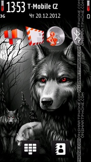 Скриншот темы Wolves 02