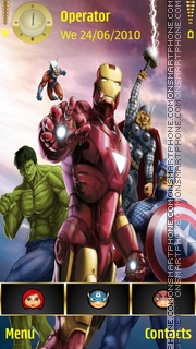 Capture d'écran Avengers thème