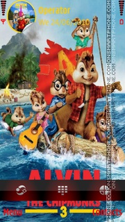 Alvin and the chipmunks3 01 es el tema de pantalla