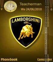 Capture d'écran Lamborghini Logo thème
