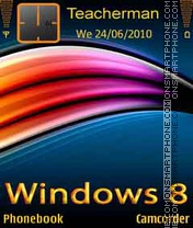 Windows8 Glowing es el tema de pantalla