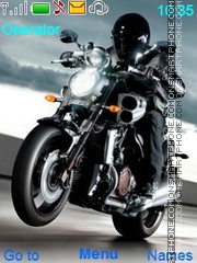 Biker Rider theme screenshot