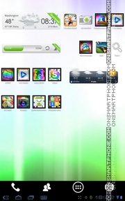 Скриншот темы Rainbow ICS