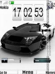 Capture d'écran Lamborghini Clock thème