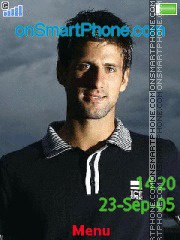 Novak Djokovic theme screenshot