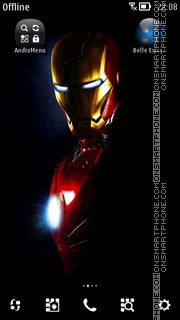 Capture d'écran Iron Man thème