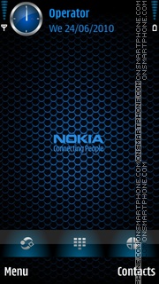 Скриншот темы Nokia Blue Black