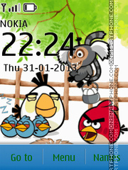 Angry Bird 10 theme screenshot