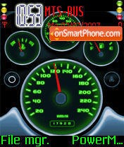 Скриншот темы Moving Speed Meter Animated