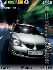 Capture d'écran Mitsubishi Lancer thème