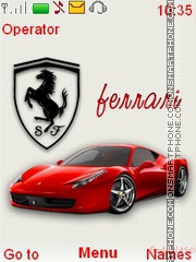 Скриншот темы Ferrari