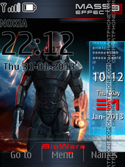 Mass Effect 3 theme screenshot