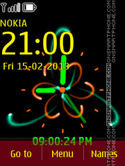 Capture d'écran Atom clock thème