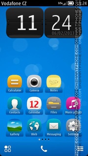 Nokia Blue 5803 tema screenshot