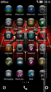 Spider Lgoo tema screenshot