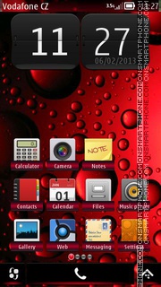 Red Rain 01 theme screenshot