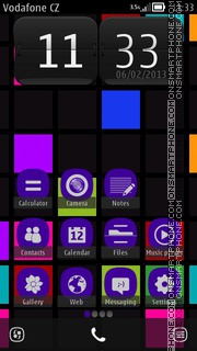 Symbian Windows Purple es el tema de pantalla