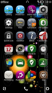 HD Galaxy theme screenshot