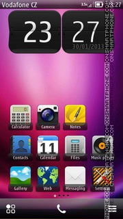 Gris Purple HD tema screenshot