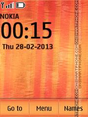 Orange Textural Wall tema screenshot