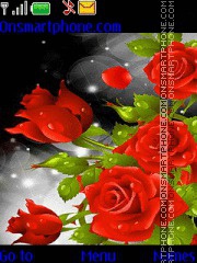 Red Rose tema screenshot
