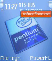 Capture d'écran Intel Symbian thème