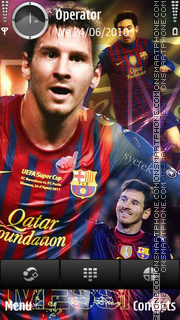 Leo Messi theme screenshot