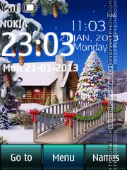 Snow Cabin Digital 01 tema screenshot