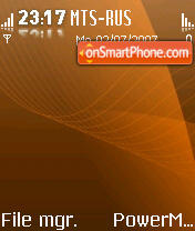 Glossy Orange theme screenshot