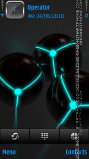 3DBalls_Blue theme screenshot
