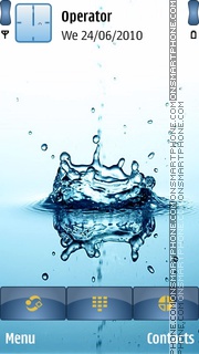 Скриншот темы Water Drops