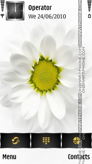 White Flower Theme-Screenshot