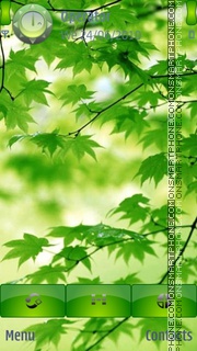 Nature Leaves tema screenshot