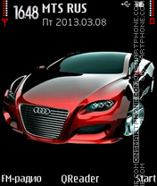 Скриншот темы Audi-red