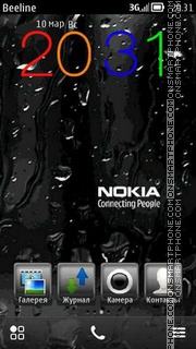 Capture d'écran Nokia Drops thème
