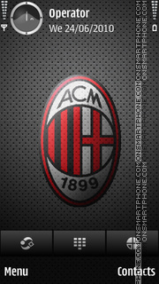 Скриншот темы AC Milan