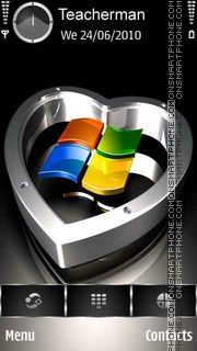 Heart Microsoft tema screenshot