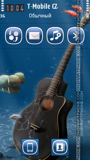 Capture d'écran Aqua Music thème