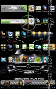 Capture d'écran Mercedes AMG GT thème